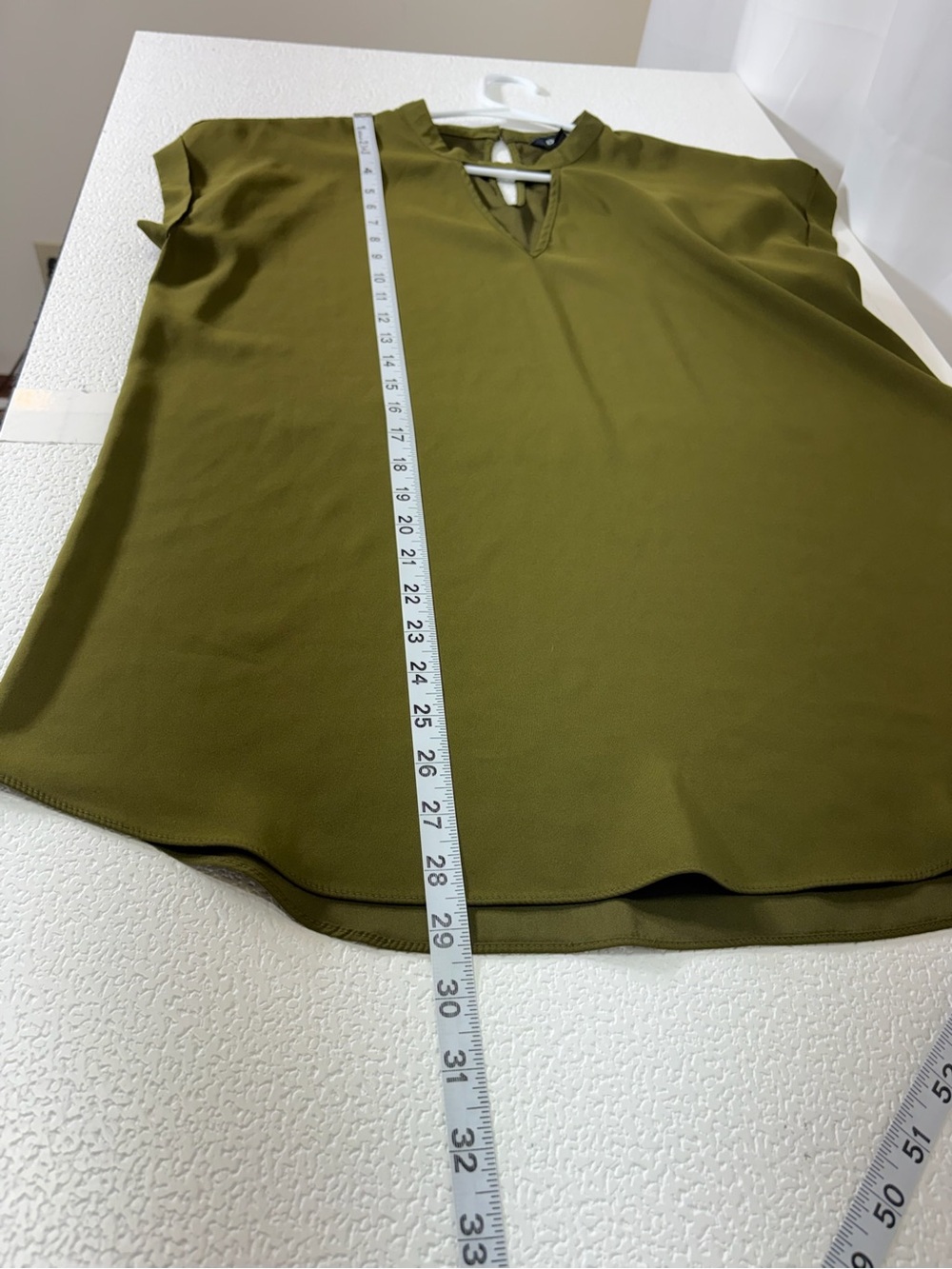 Express Olive Green Keyhole Tunic 4136 - Picture 9 of 9